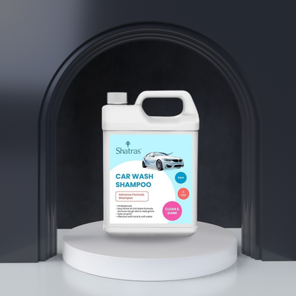 Shatras 5 Ltr foam Car Wash Shampoo Concentrate - pH Neutral(Blue)
