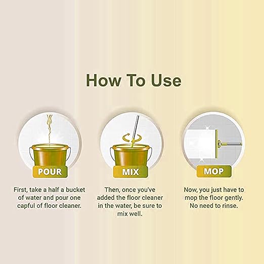 Shatras Lemon Power & Fresh Floor Cleaner 1L(Yellow)