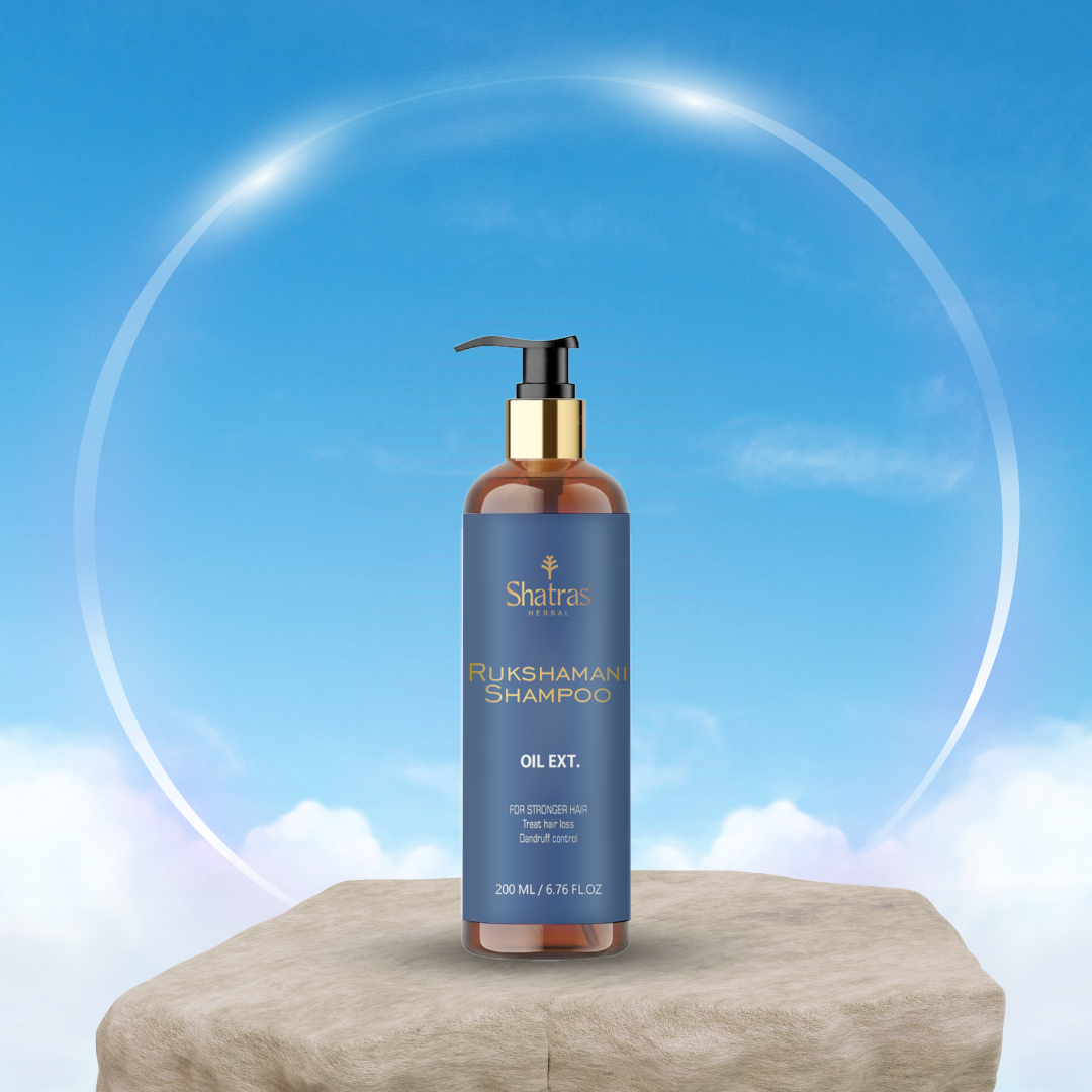 Shatras Rukshamani Herbal Shampoo – Oil Control Formula for Oily Scalp & Stronger Hair