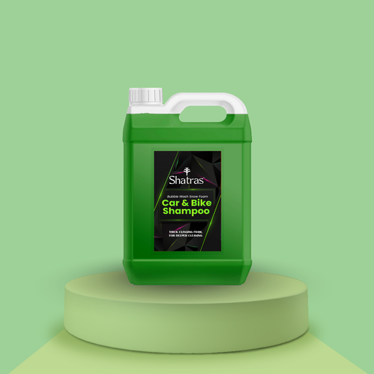 Shatras 5 Ltr Car Wash Shampoo Concentrate - pH Neutral (Green)