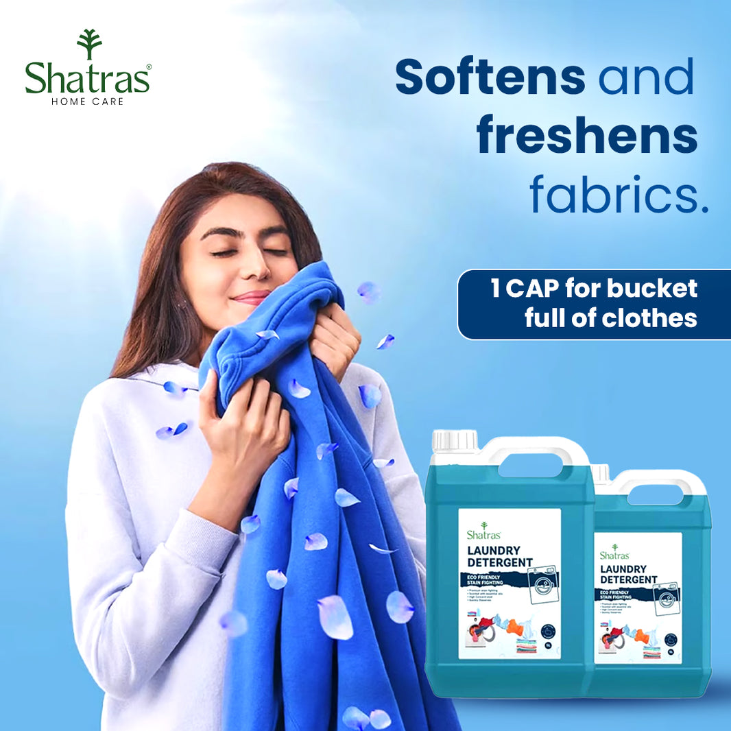Shatras Liquid Detergent – 1L Deep Clean, Gentle Care (Combo)