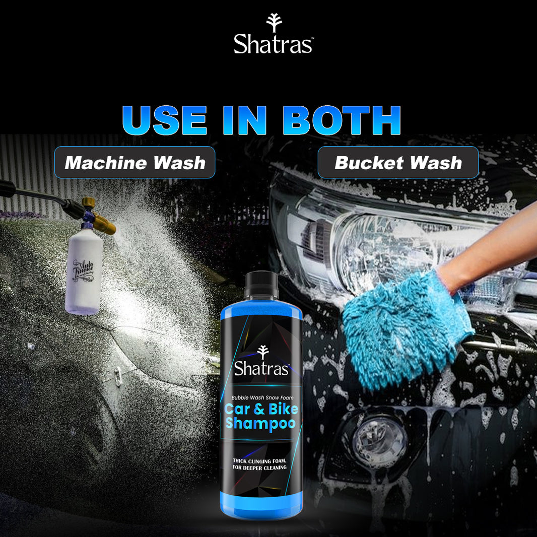 Shatras Snow Foam Car Wash Shampoo – 300 ml (Blue ) High-Foam