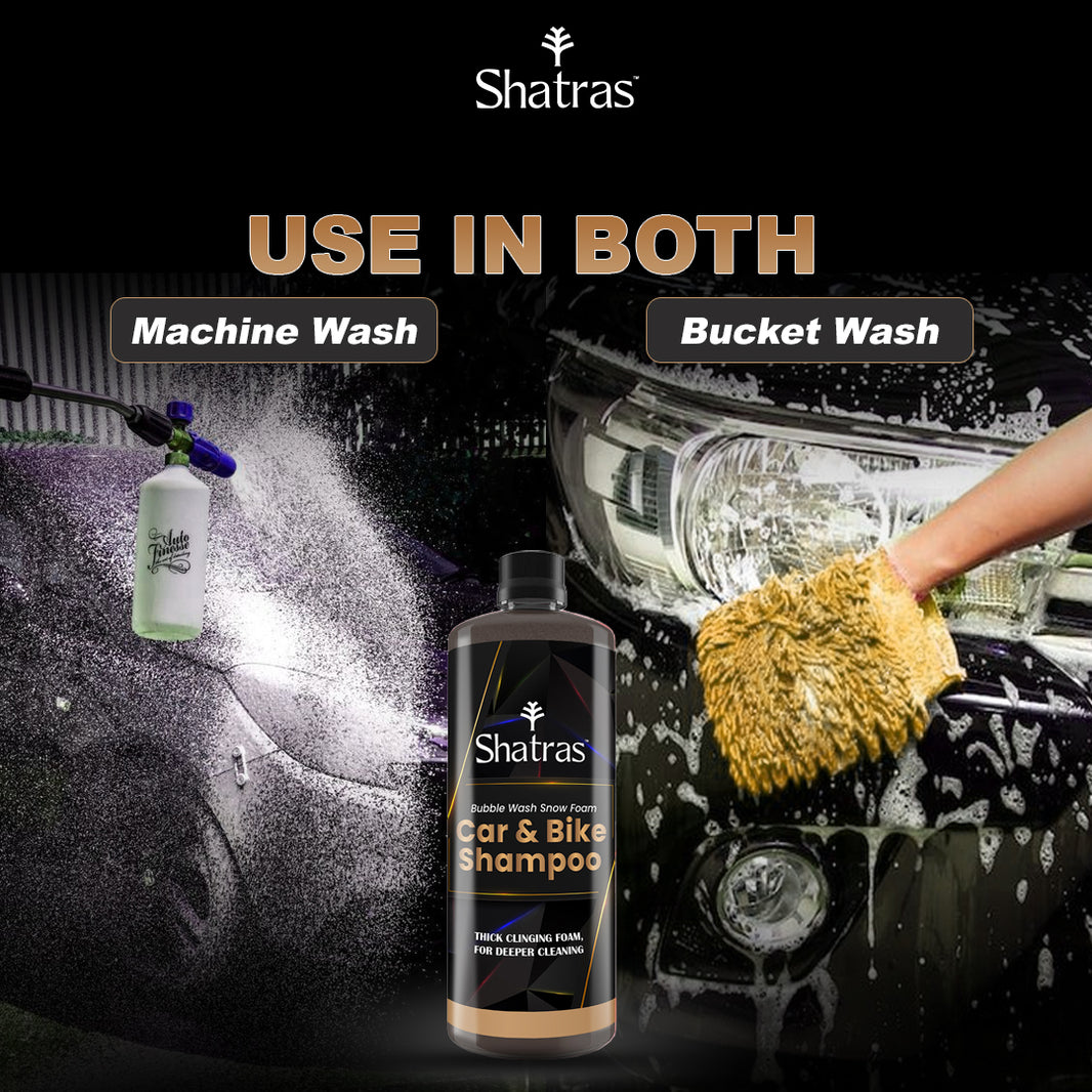 Shatras Snow Foam Car Wash Shampoo – 300 ml (Black) High-Foam