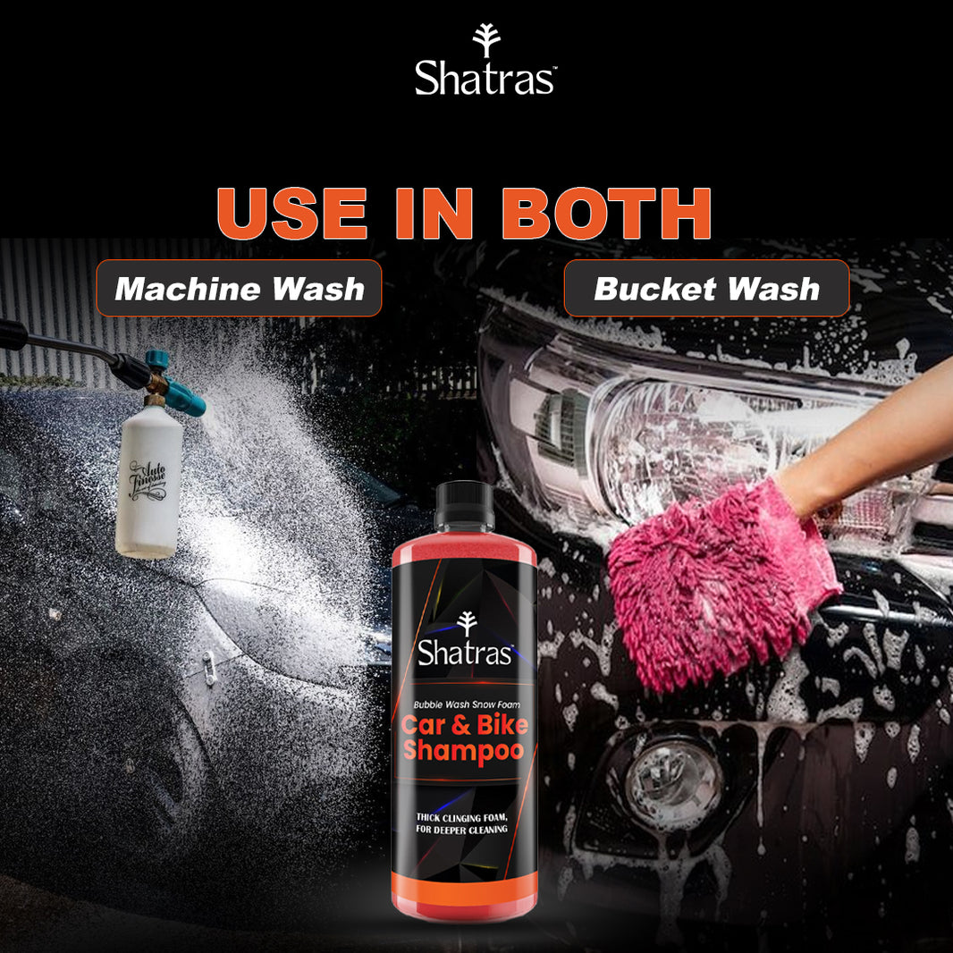 Shatras Snow Foam Car Wash Shampoo – 300 ml (Red) High-Foam