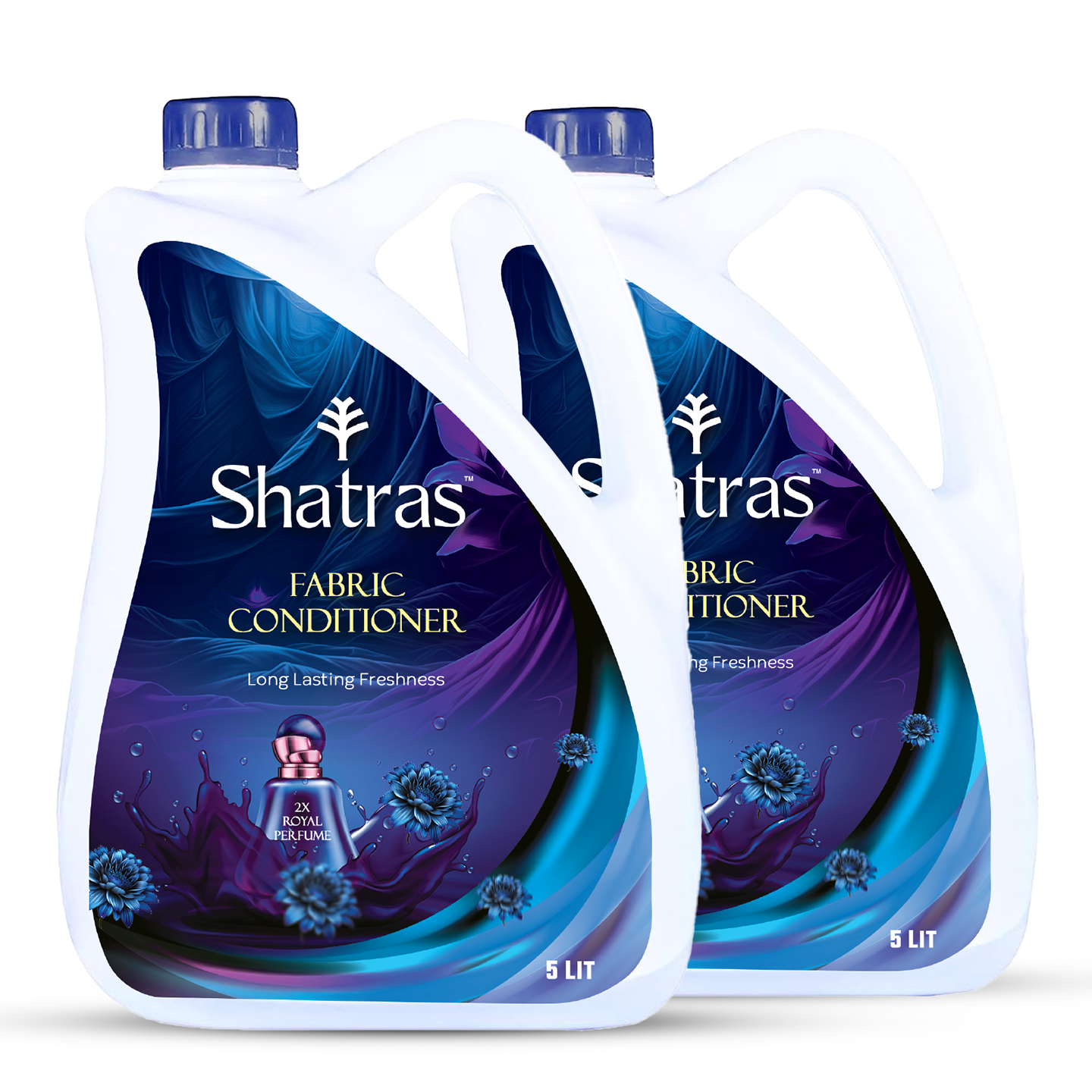 SHATRAS Combo Pack Of Lavender Royal Perfume Fabric Conditioner 2 X 5Liter