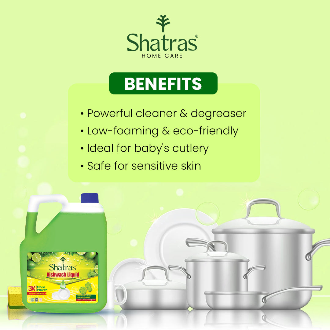 Dish wash liquid for stainless steel utensils