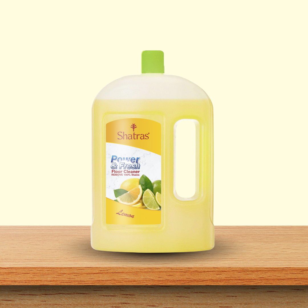 Shatras Lemon Power & Fresh Floor Cleaner 1L(Yellow)