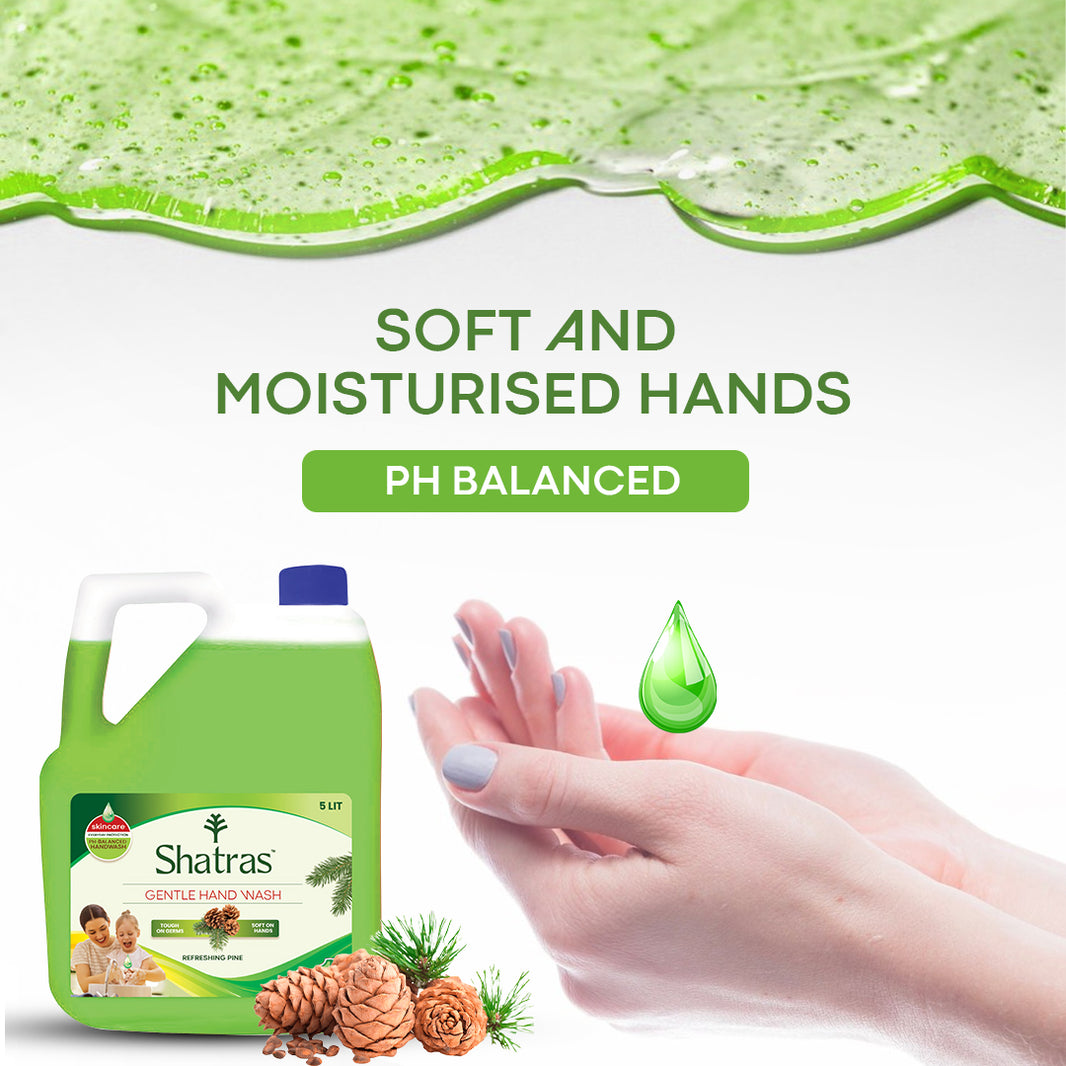 Shatras Gentle Hand Wash – 10X Germ Protection with a Refreshing Touch (Green)