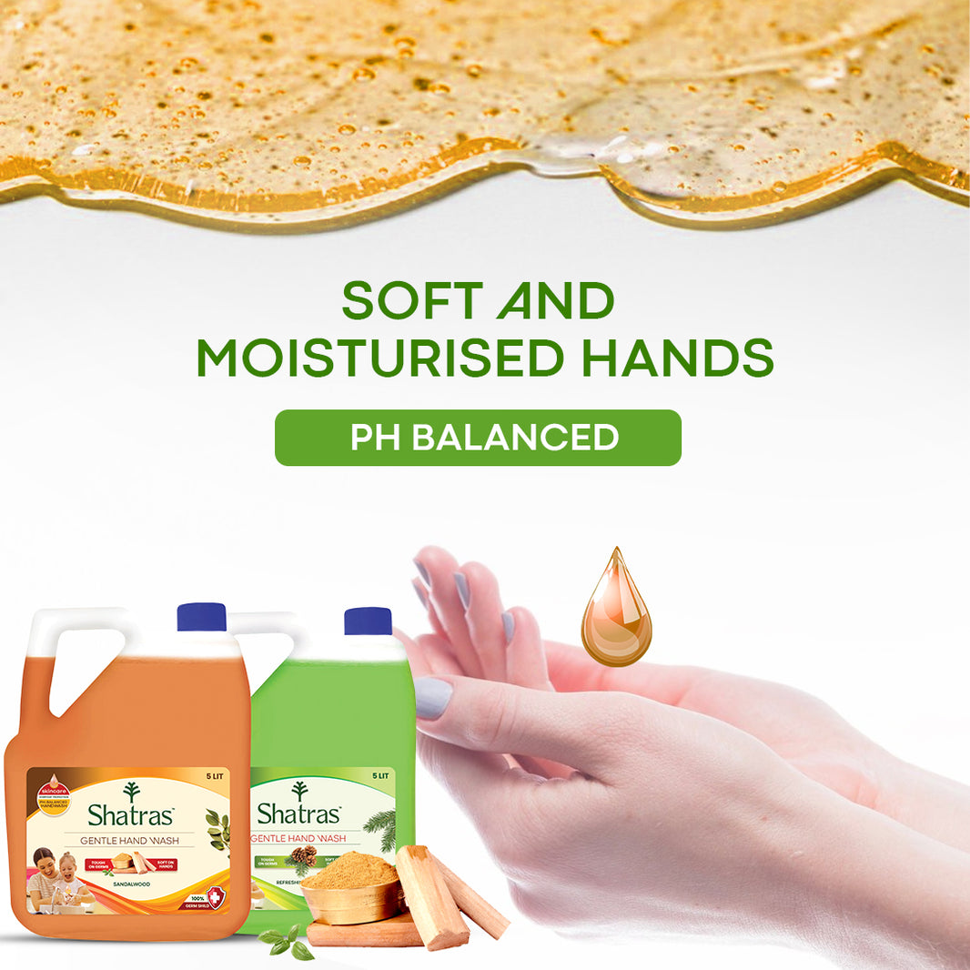 Shatras Gentle Hand Wash – 10X Germ Protection with a Refreshing Touch (Orenge & Green )