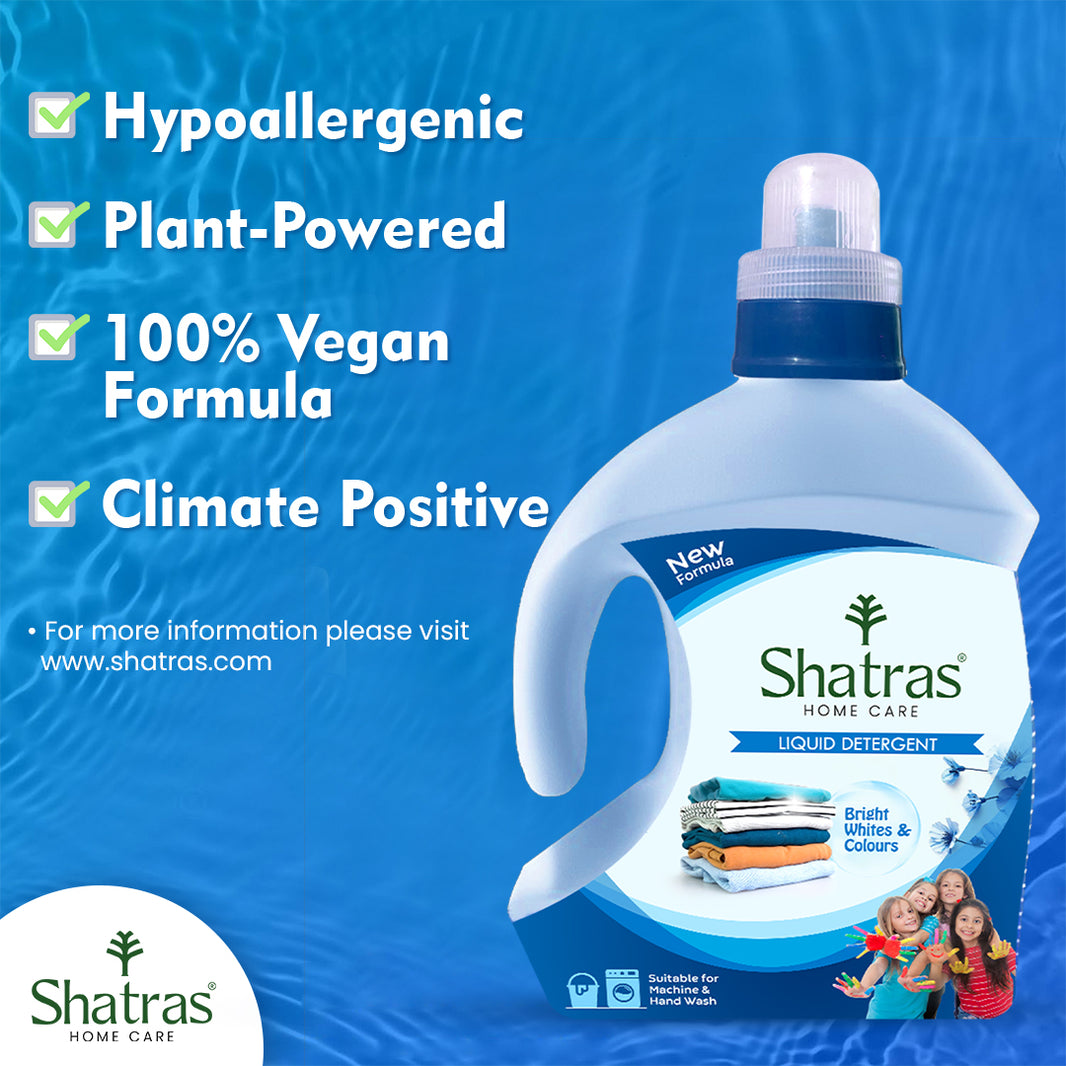 Shatras Liquid Detergent Eco-Friendly Cleaning Power (Blue)