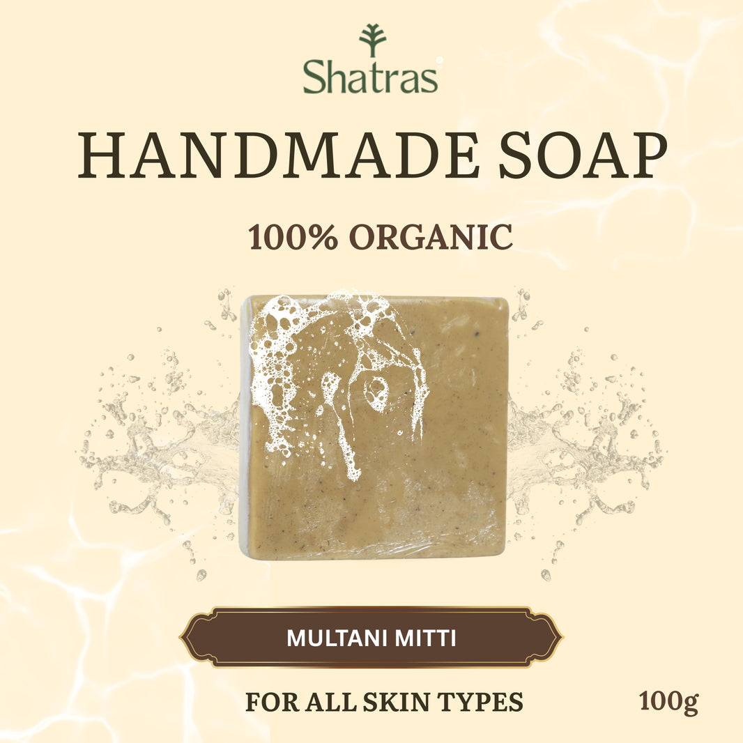 Shatras Handmade Face Ubtan Herbal Daily Bath Soap Multani Mitti Soap