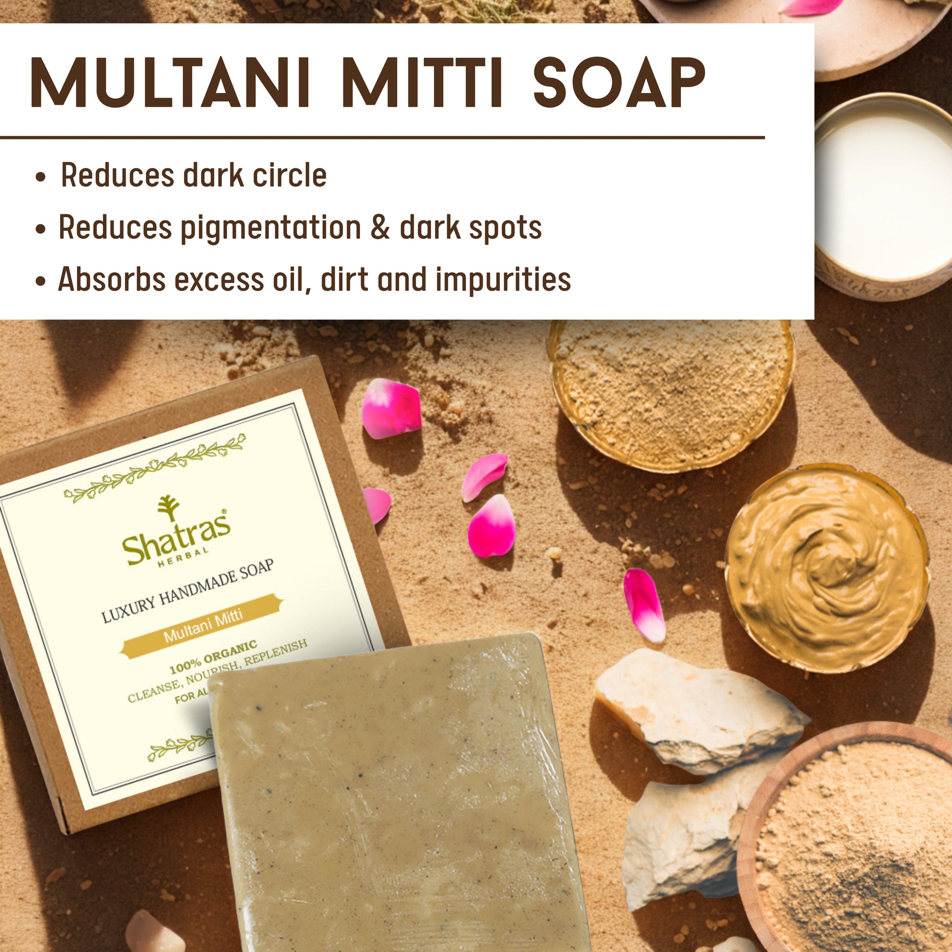Organic multani mitti soap