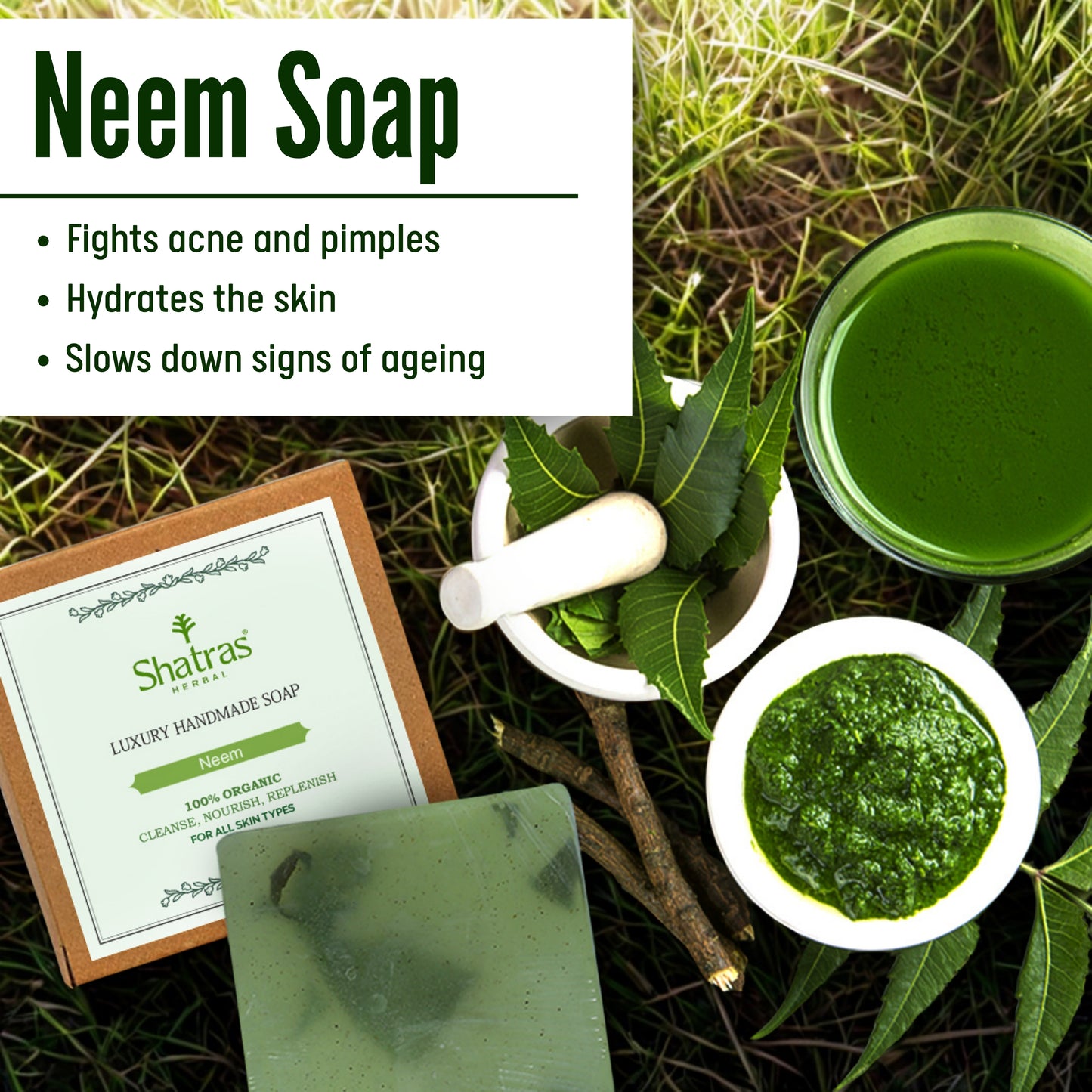 Organic neem soap