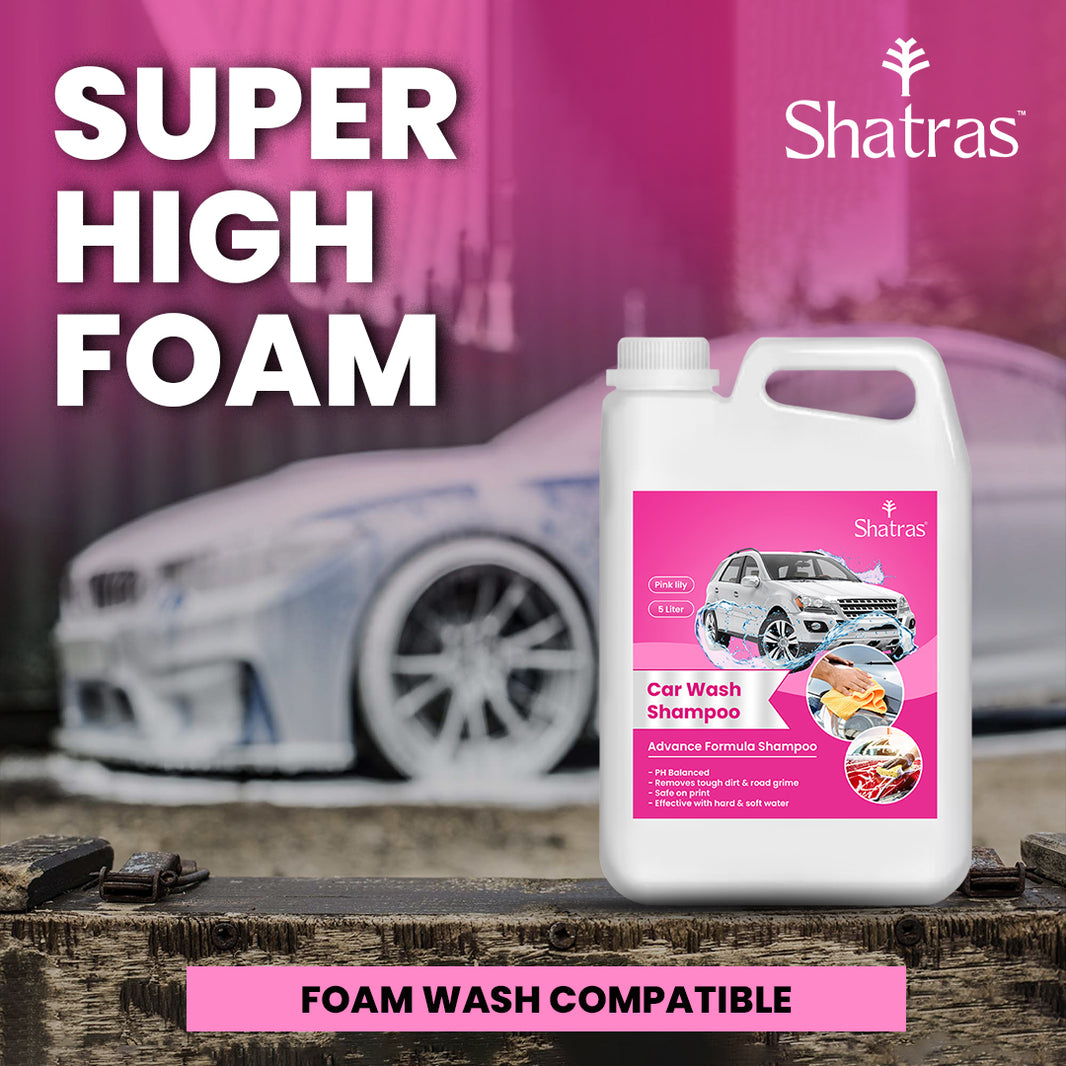 Foam Blaster Car Shampoo – Advanced Cleaning for a Spotless Shine in Pink