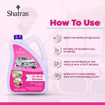 Car cleaning shampoo liquid