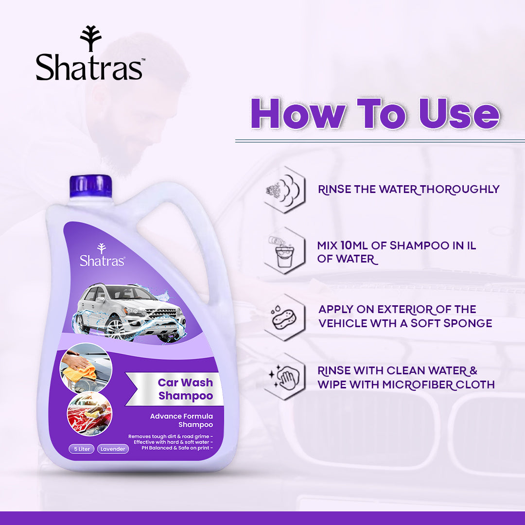 Car polish shampoo