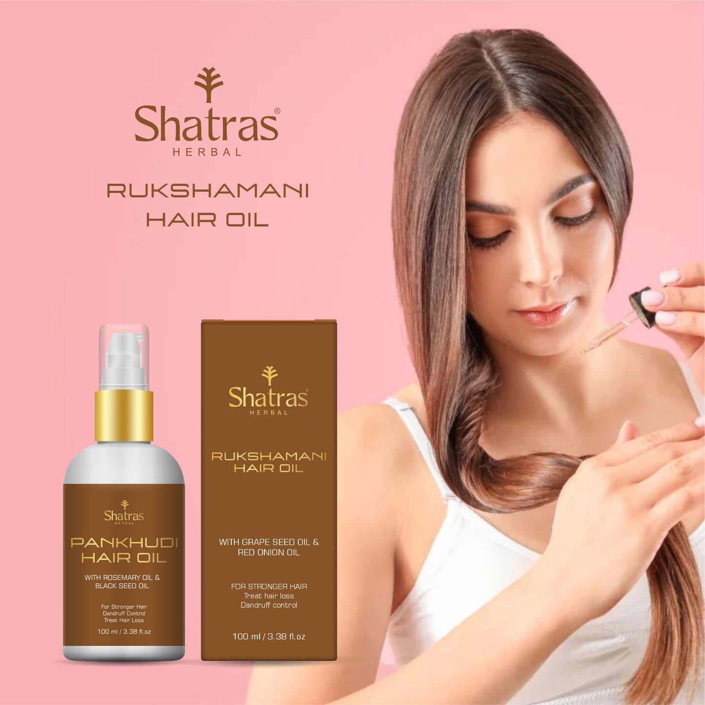 Shatras Natural Pankhudi Rosmary & Black seed oil (100ML)