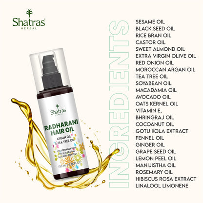 Shatras Herbal Radharani Argan Oil & Tea Tree Oil(100ML)