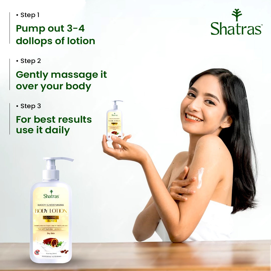 Shatras Rich Intense Cocoa Butter Body Lotion for Face & Body