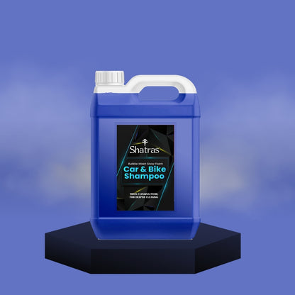 Shatras 5 Ltr Car Wash Shampoo Concentrate - pH Neutral (Blue)