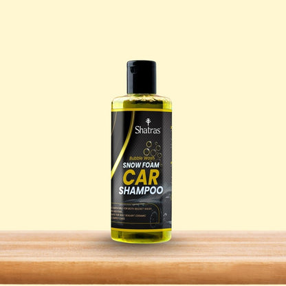 Shatras Snow Foam Car Shampoo – 300 ml Deep Clean with Rich Foam (Yellow)