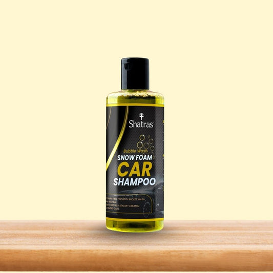 Shatras Snow Foam Car Shampoo – 300 ml Deep Clean with Rich Foam (Yellow)