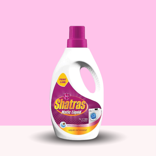 Shatras Matic Liquid Gentle on Clothes, Safe for Kids (Pink)