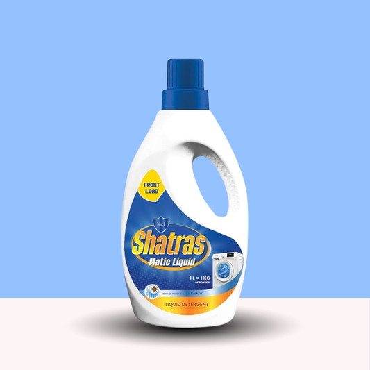 Shatras Matic Liquid Gentle on Clothes, Safe for Kids (Blue)